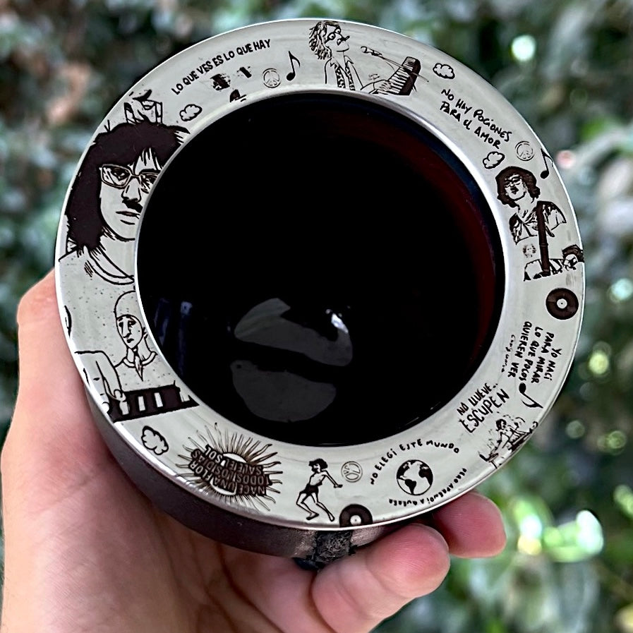Mate clásico diseño Charly Garcia