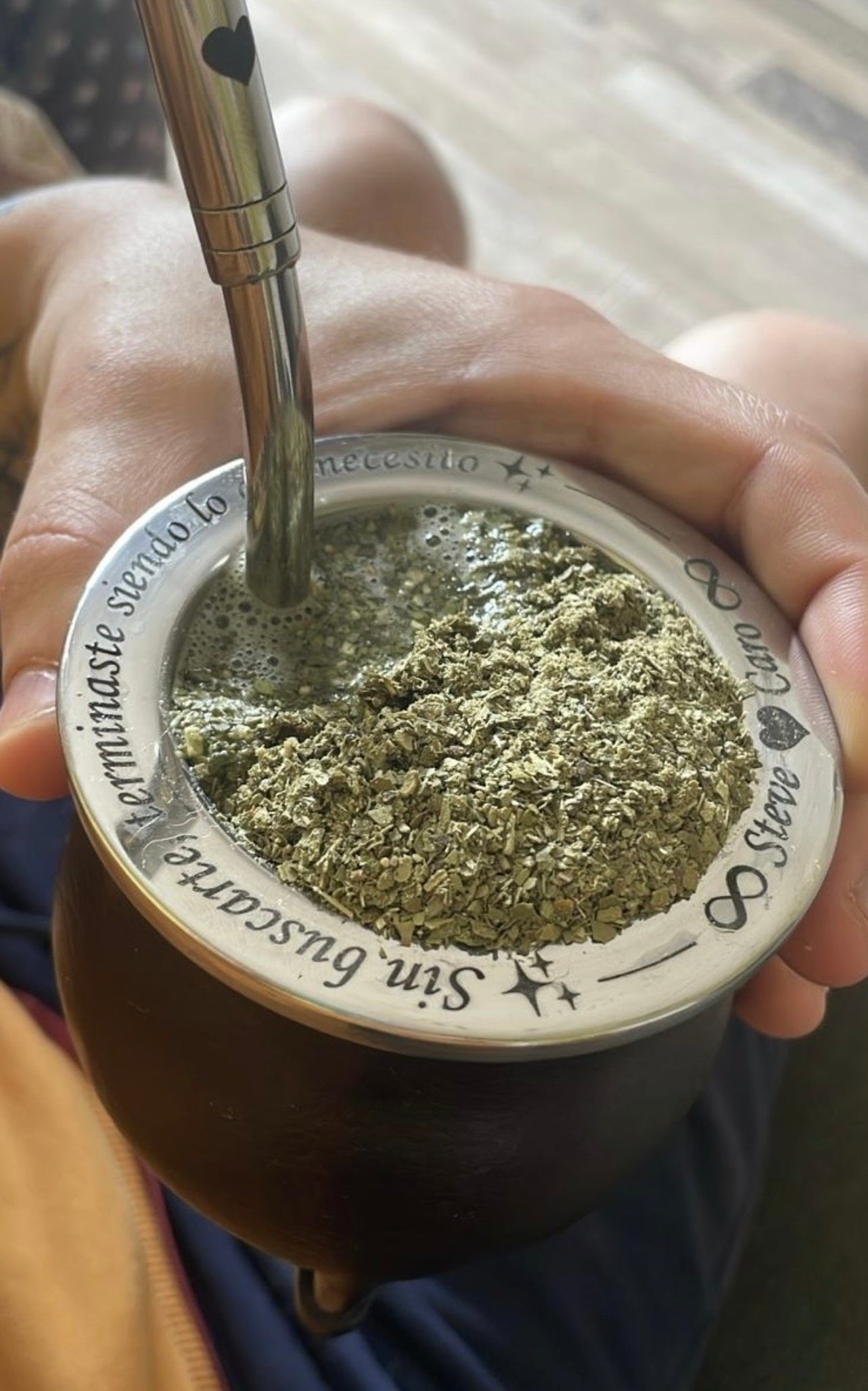 Mate clásico y Bombilla - Grabado Frases Nombres Fechas