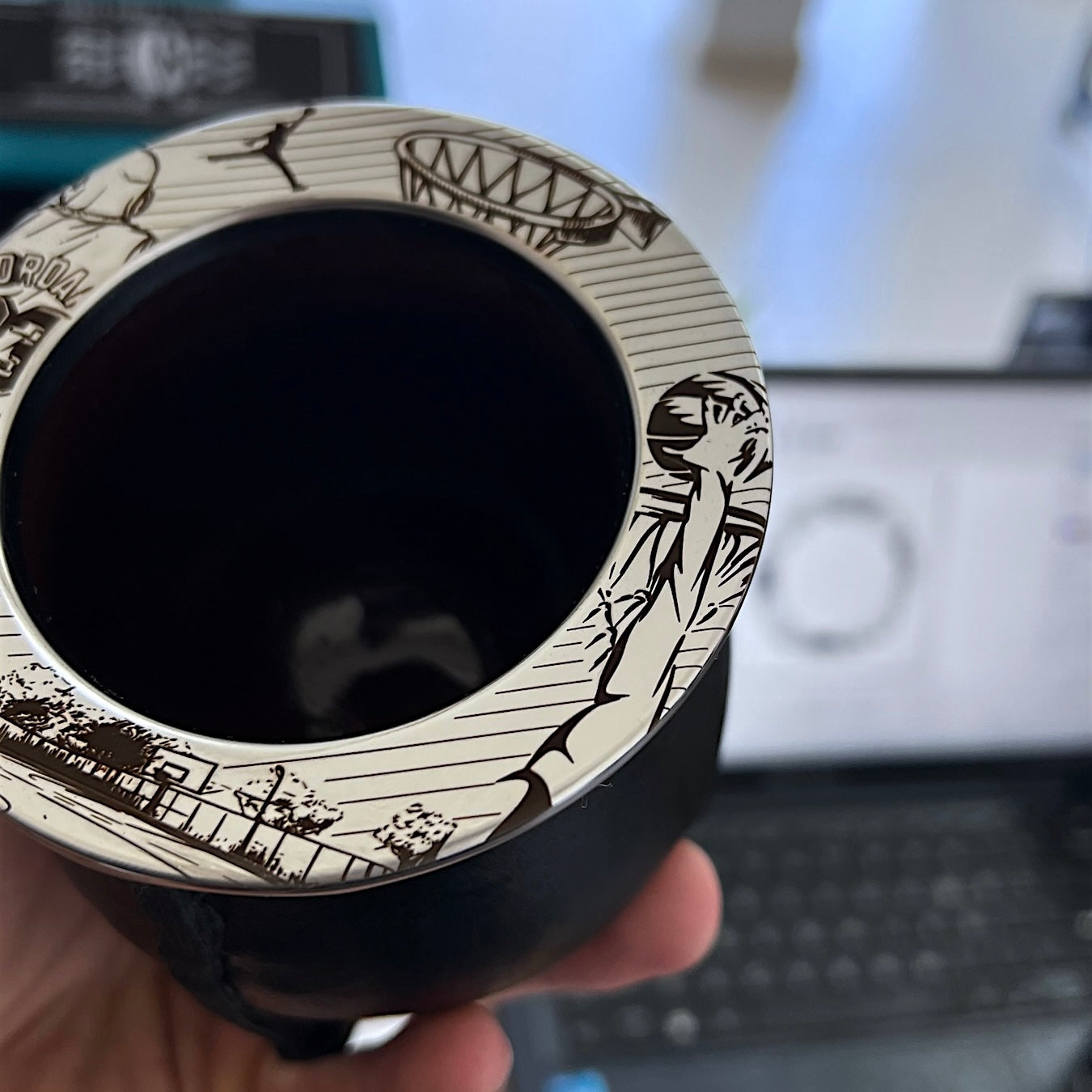 Mate clásico grabado personalizado Basket Jordan NBA
