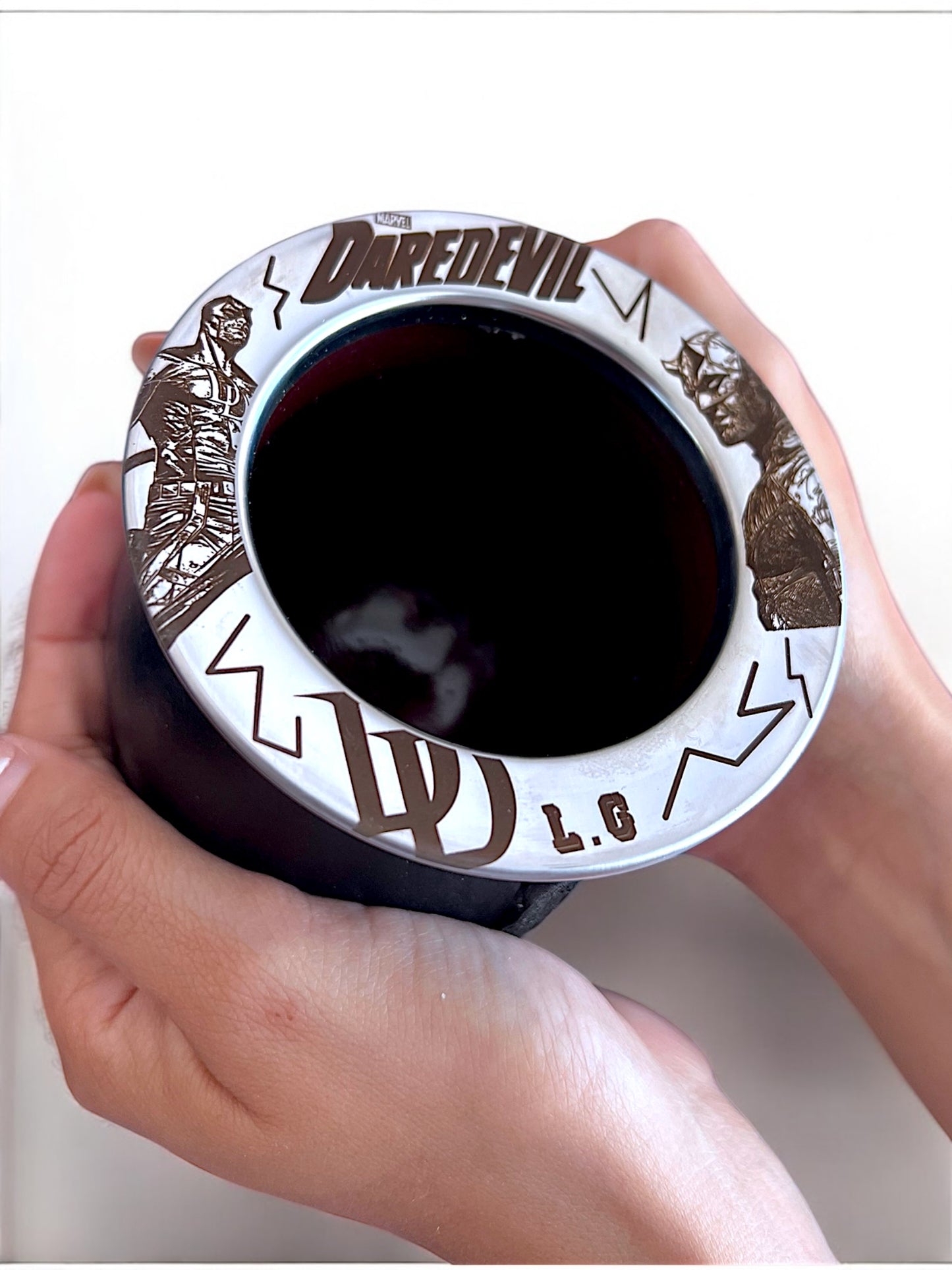 Mate grabado personalizado Dare Devil