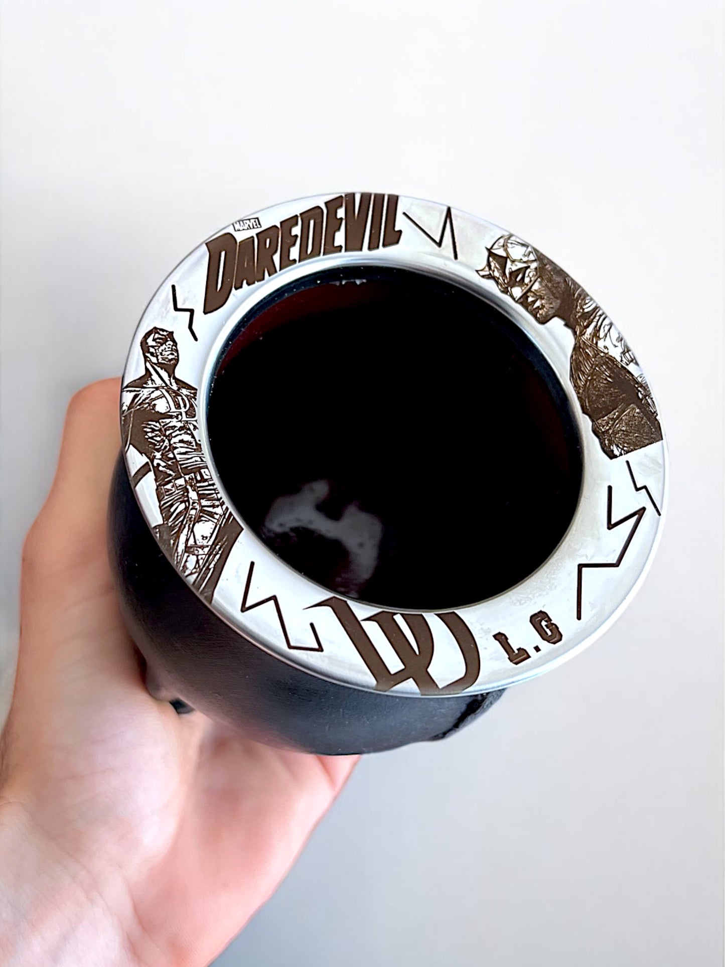 Mate grabado personalizado Dare Devil