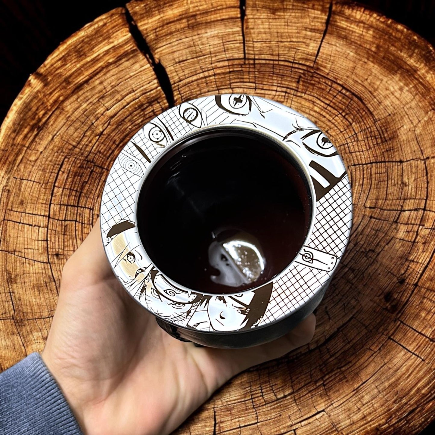 Mate clásico diseño de Naruto - Sakura- Sasuke- Ideal Regalo