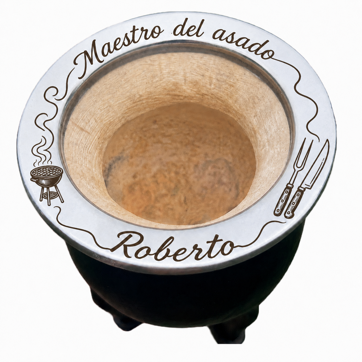 🥩 Mate de Asado Personalizado con Nombre – Grabado Láser