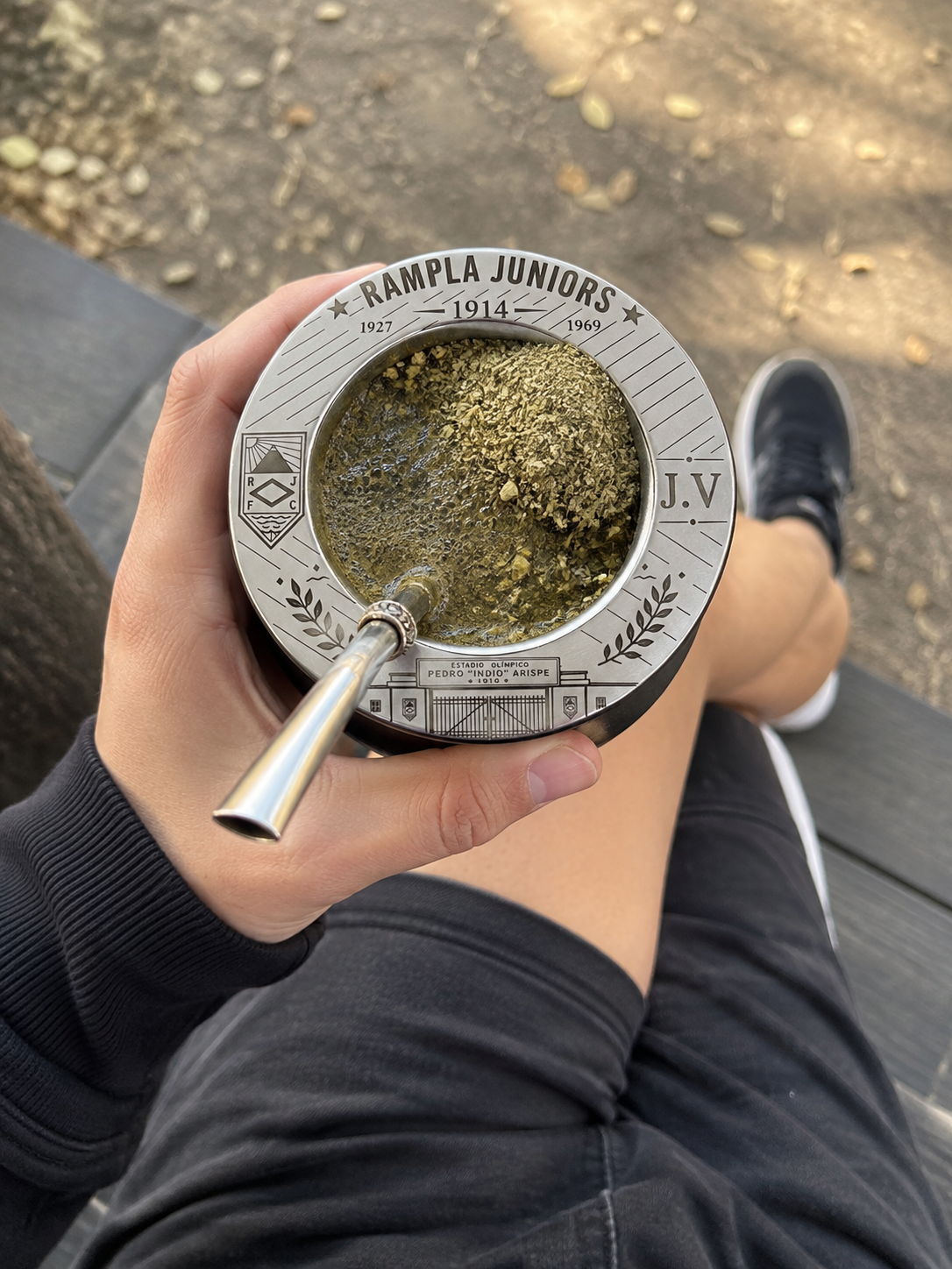 🧉 Mate Diseño Rampla Juniors Personalizado con Iniciales – Grabado Láser