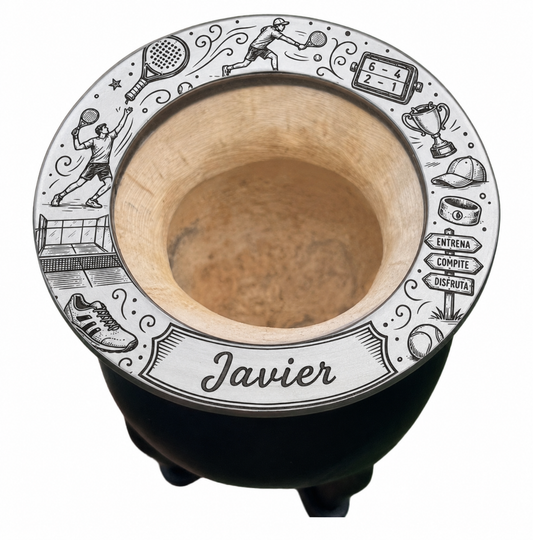 🎾 Mate Pádel Personalizado con Nombre – Grabado Láser