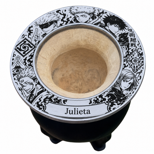 🇯🇵 Mate Jujutsu Kaisen Personalizadocon Nombre – Grabado Láser