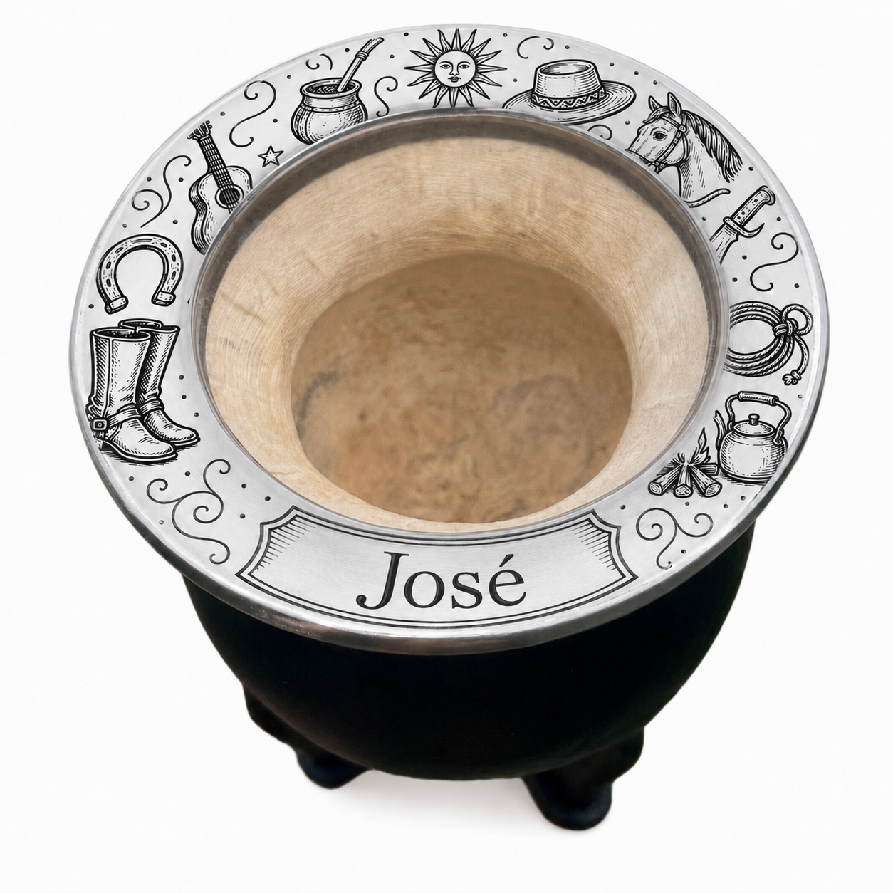 🧉 Mate Diseño Tradicion Uruguaya Personalizado con Nombre – Grabado Láser