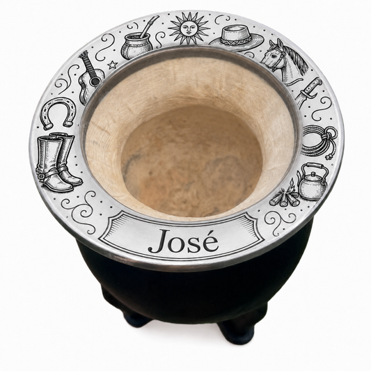 🧉 Mate Diseño Tradicion Uruguaya Personalizado con Nombre – Grabado Láser