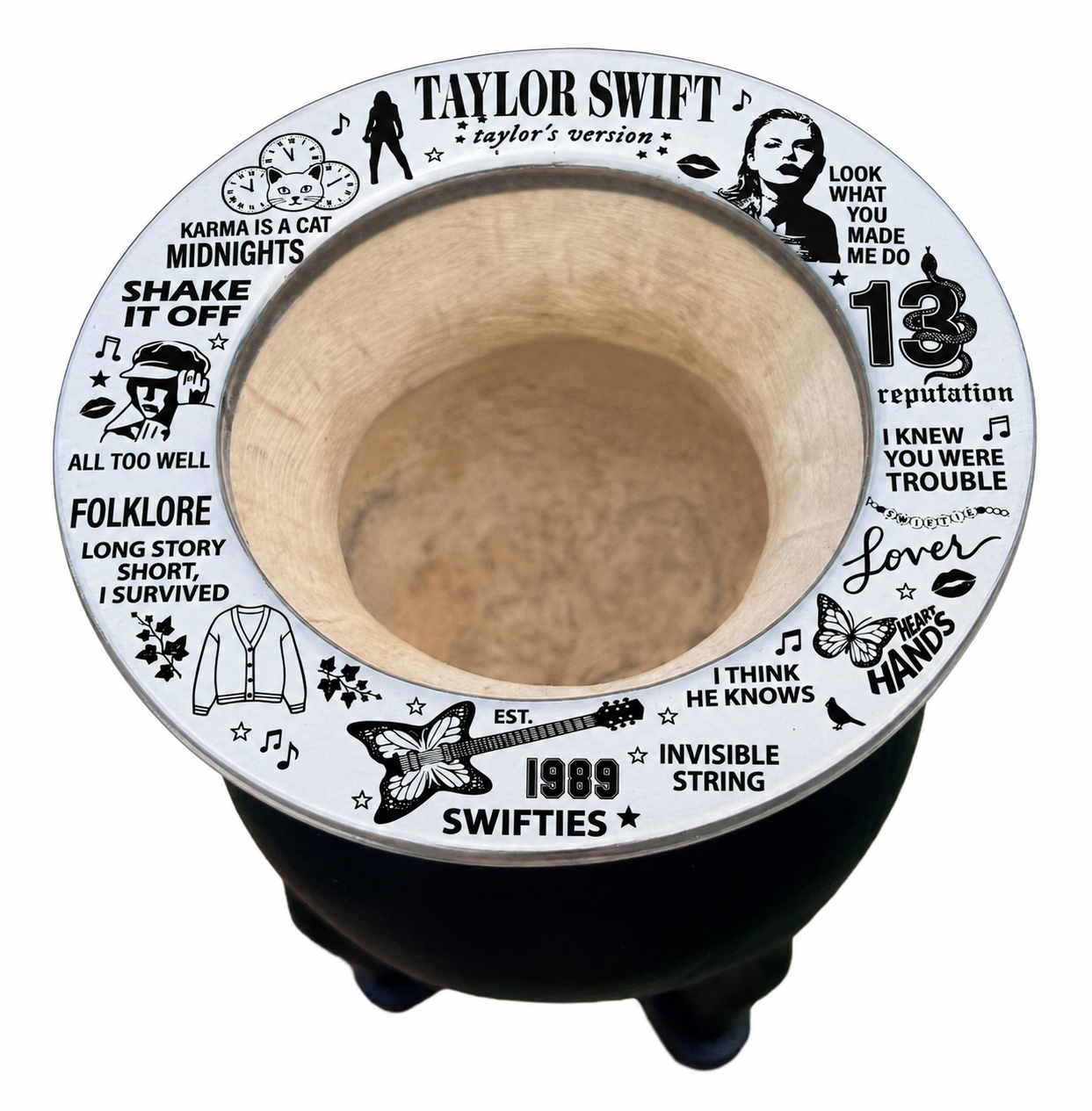 🦋 Mate Tematico Taylor Swift  – Grabado Láser