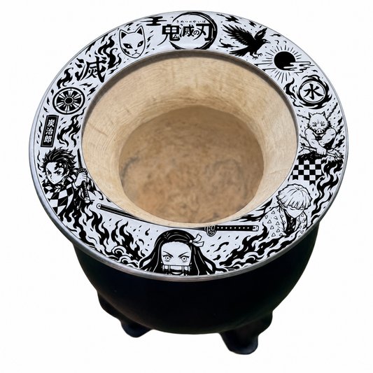 🇯🇵 Mate tematico Demon Slayer  – Grabado Láser