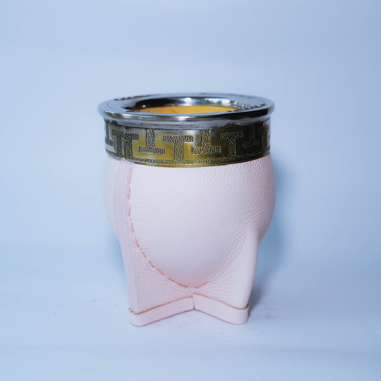Mate Imperial Rosa Personalizado y Bombilla Mariposa