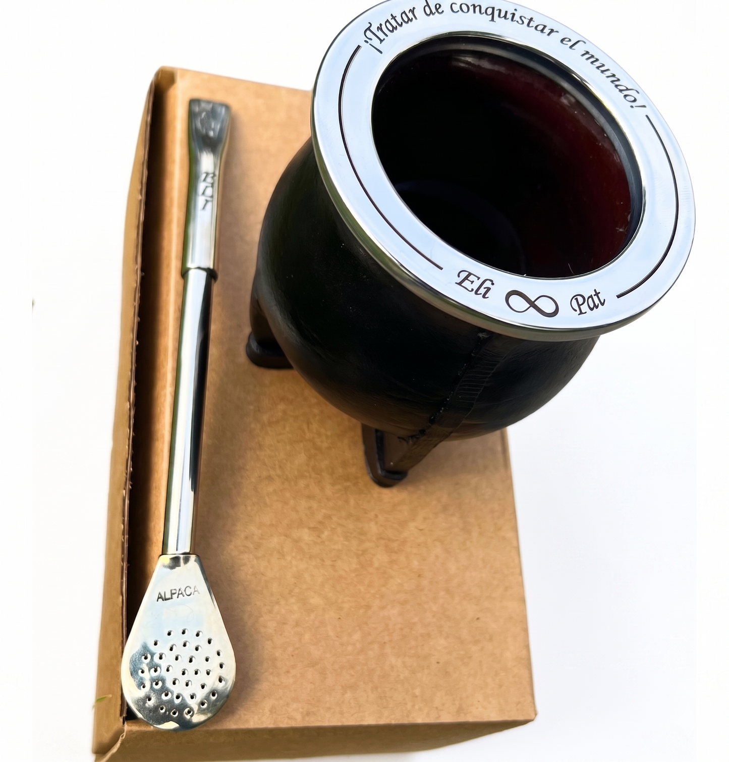 Combo Mate + Bombilla grabados