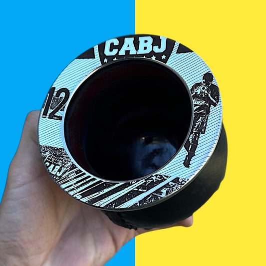 Mate clásico diseño Boca Jrs- Riquelme- 12- Hinchada-
