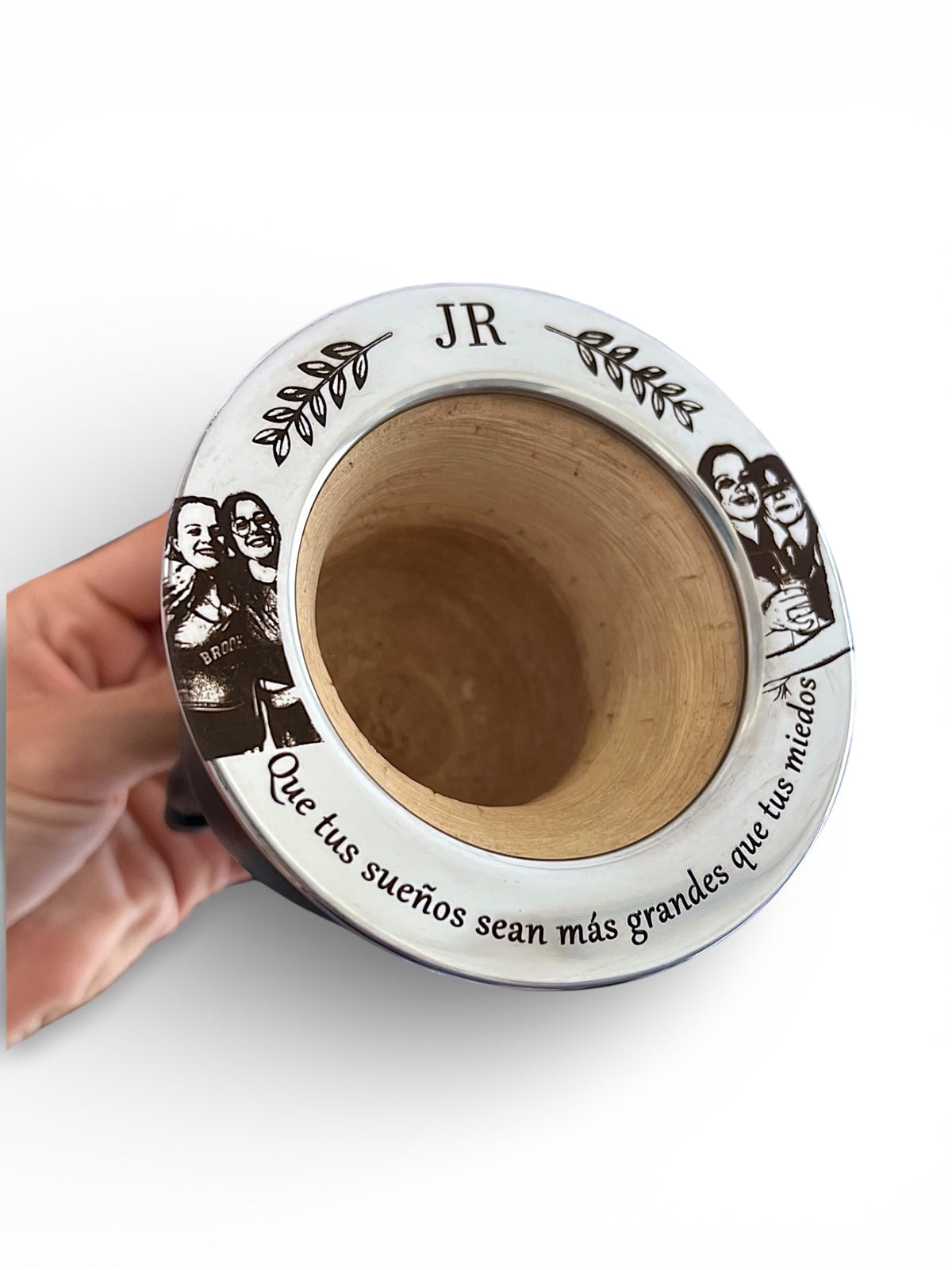 Mate con Fotos de tu Familia | Grabado Láser Personalizado