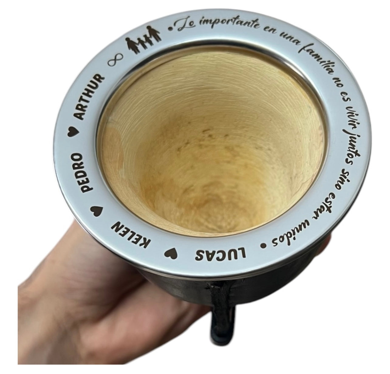 Mate clásico + Grabado Frases Nombres Personalizado en porongo