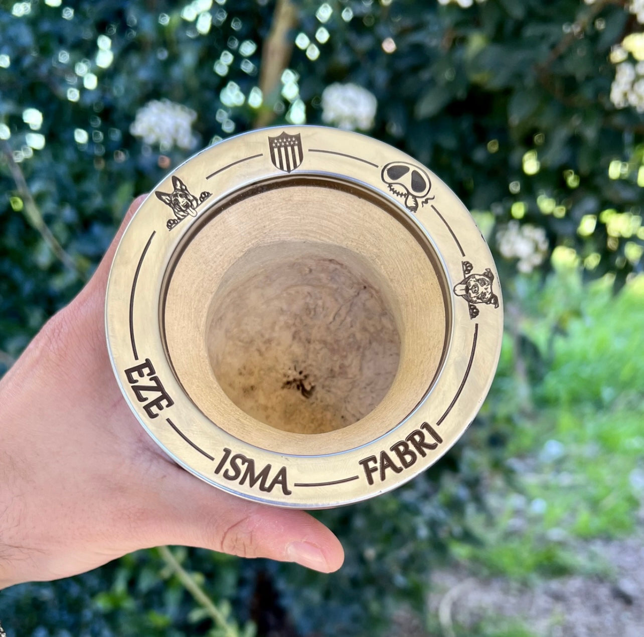 Mate clásico + Grabado Frases Nombres Personalizado en porongo