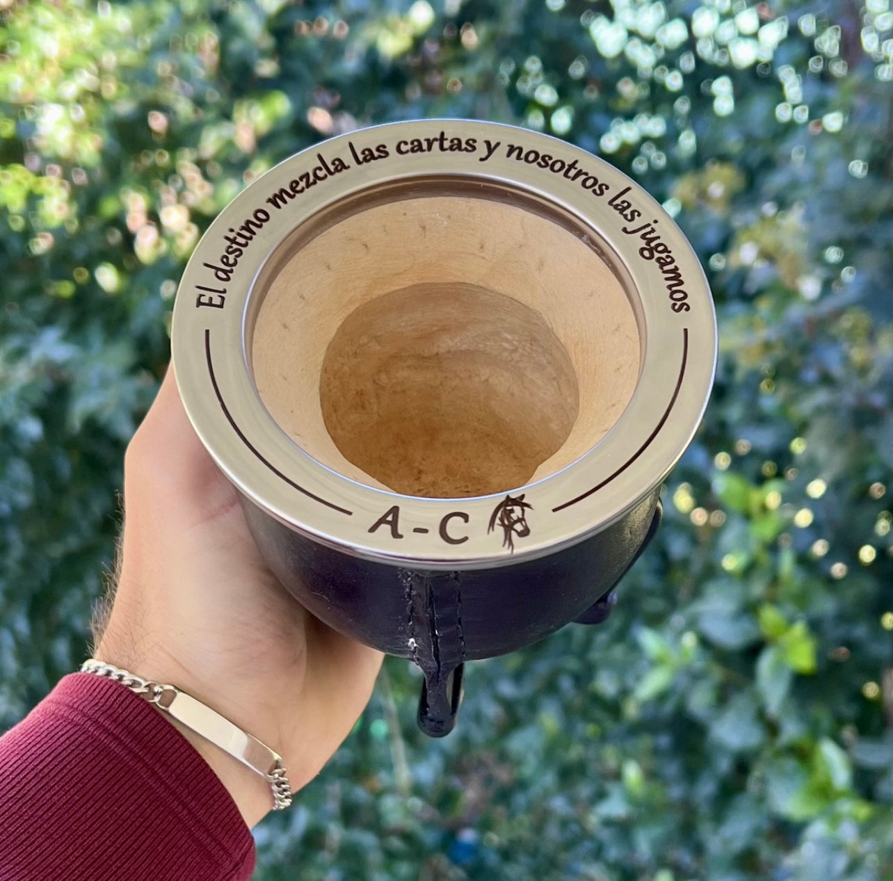 Mate clásico + Grabado Frases Nombres Personalizado en porongo