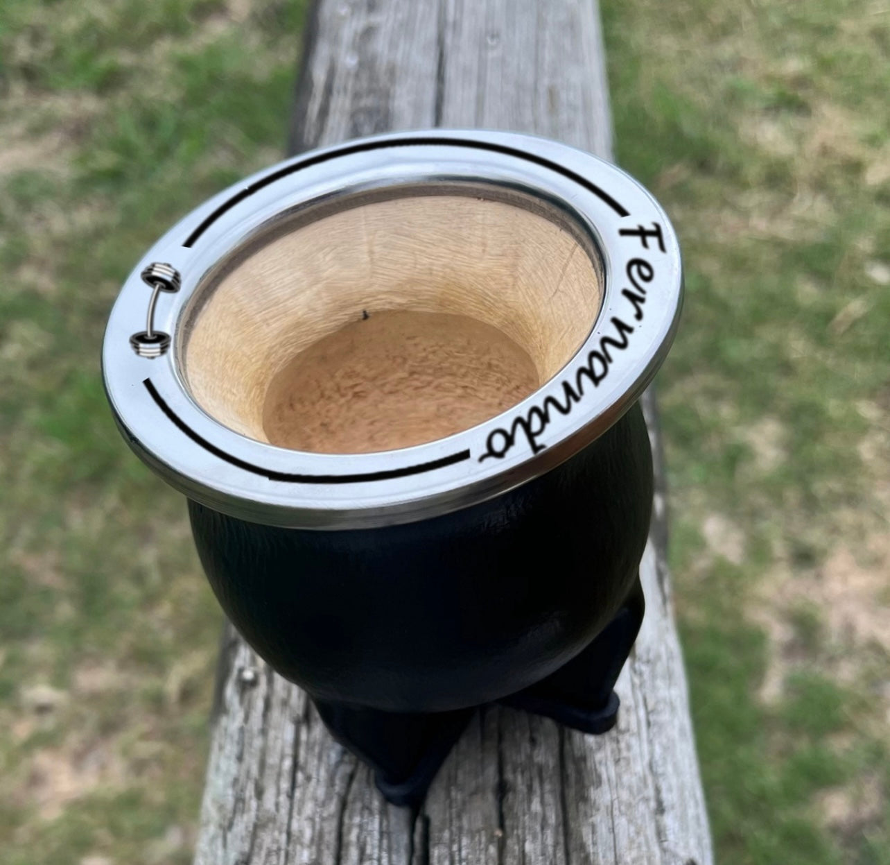 Mate clásico + Grabado Frases Nombres Personalizado en porongo