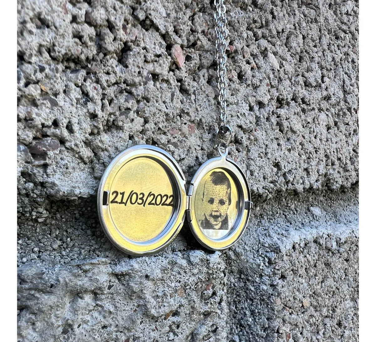 Relicario + Foto Grabada 30% OFF