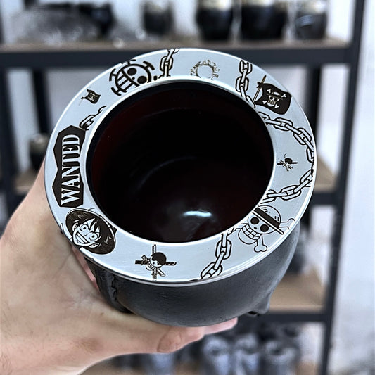 Mate clásico Grabado One Piece Piratas