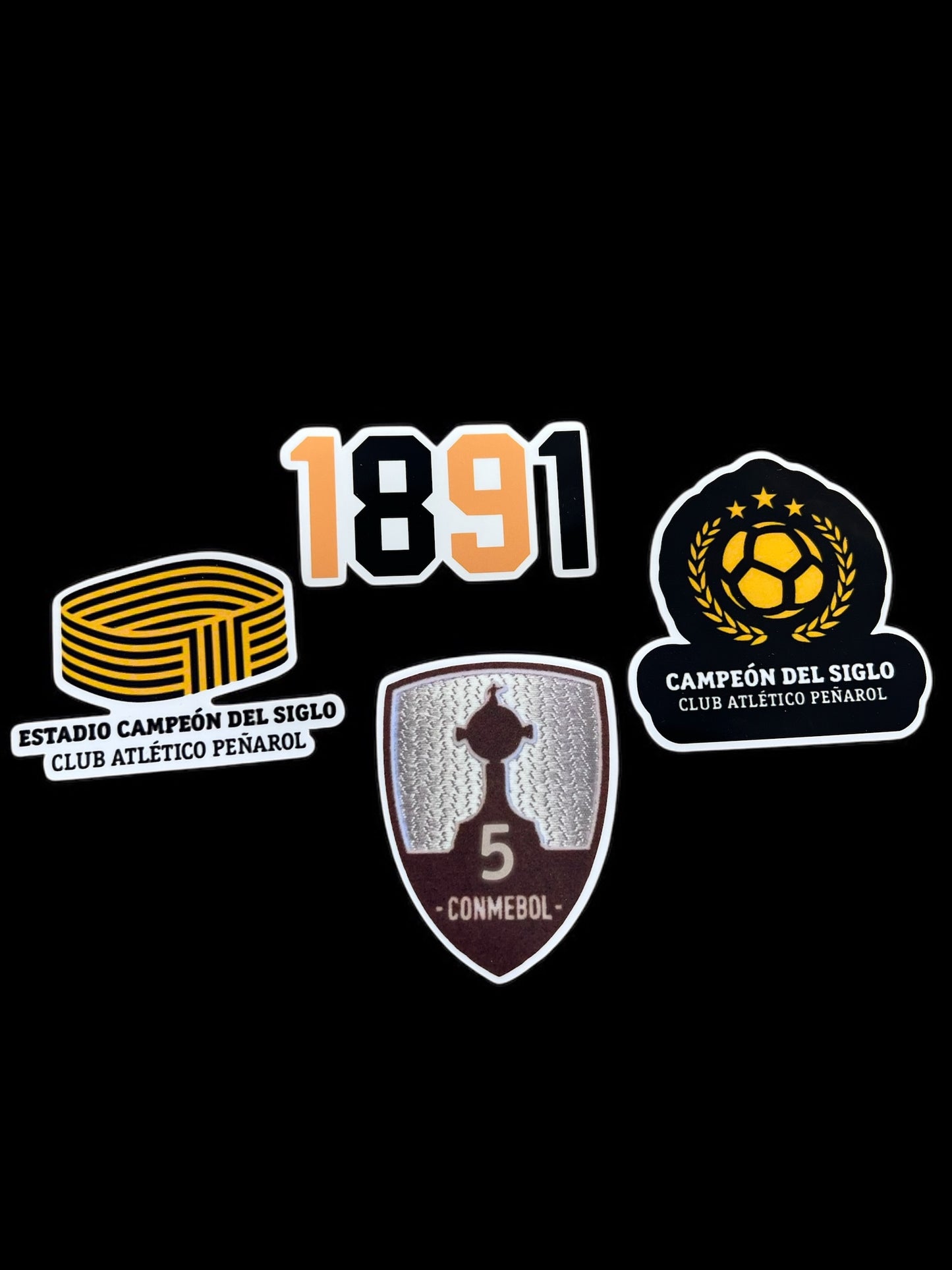 Stickers para termo Peñarol x4