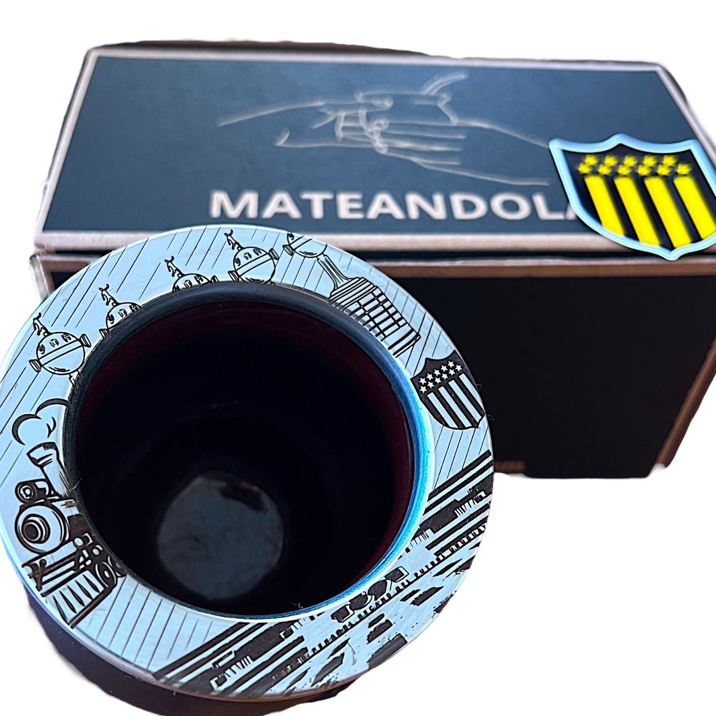 Mate de Peñarol x2 Unid. 40% OFF EN LA SEGUNDA UNIDAD + ENVIO GRATIS