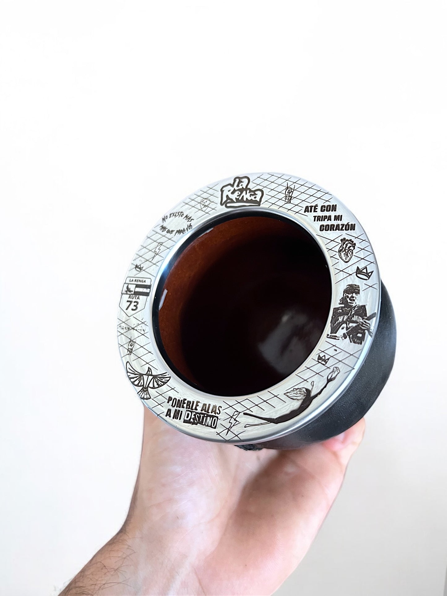 Mate clásico Grabado diseño La Renga