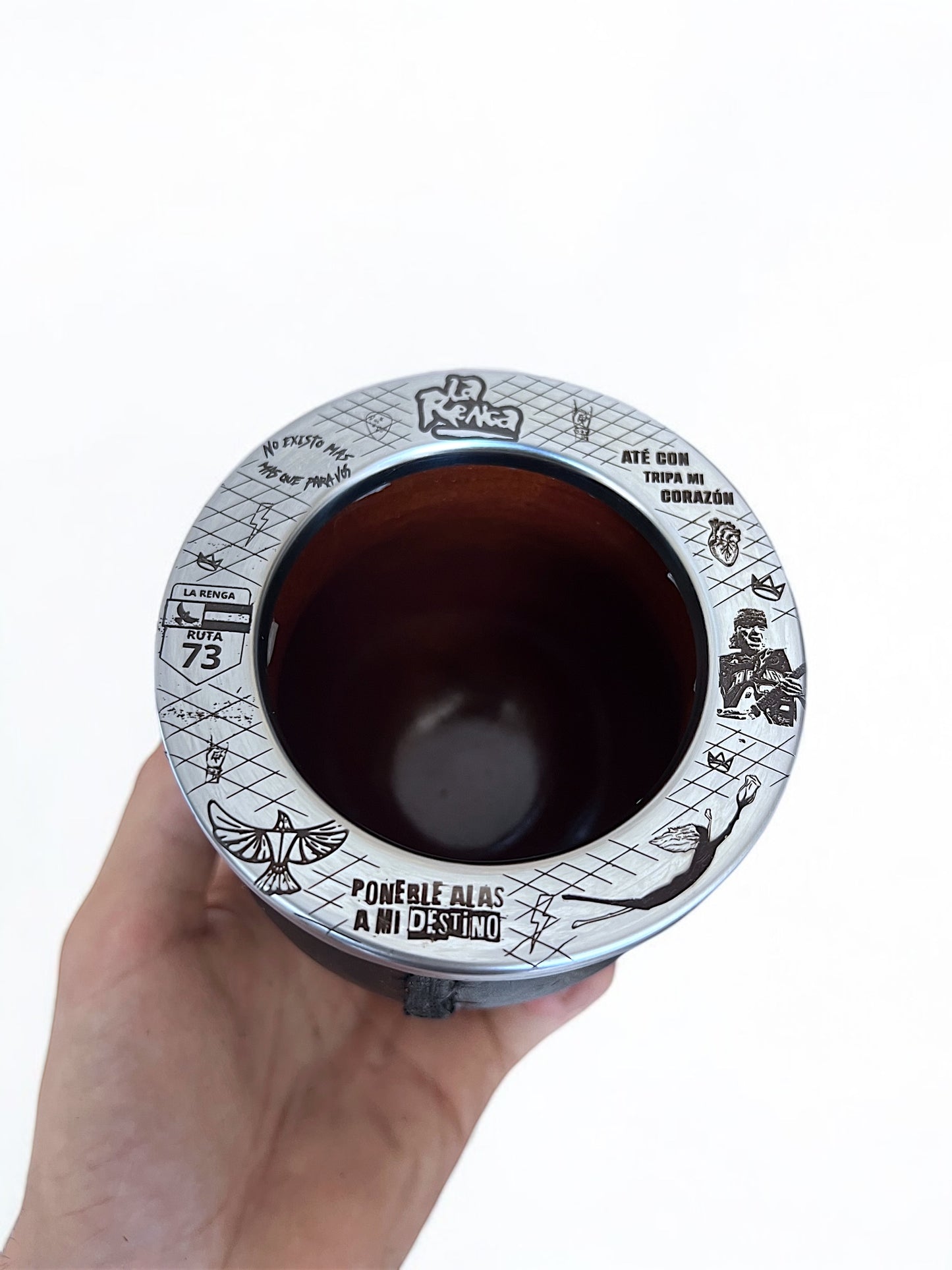 Mate clásico Grabado diseño La Renga