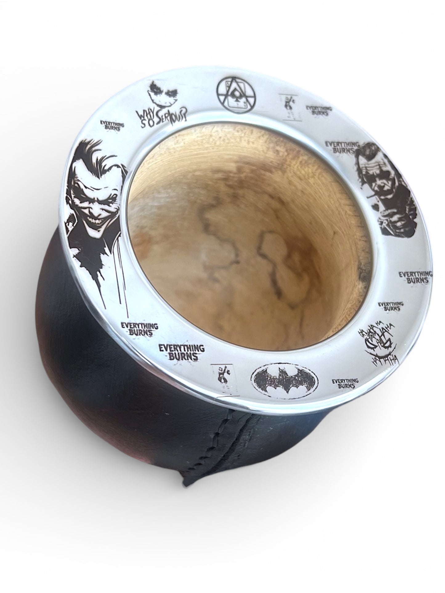Mate Temático Guasón – Diseño Exclusivo Grabado a Láser | Edición Fanática-Regalo