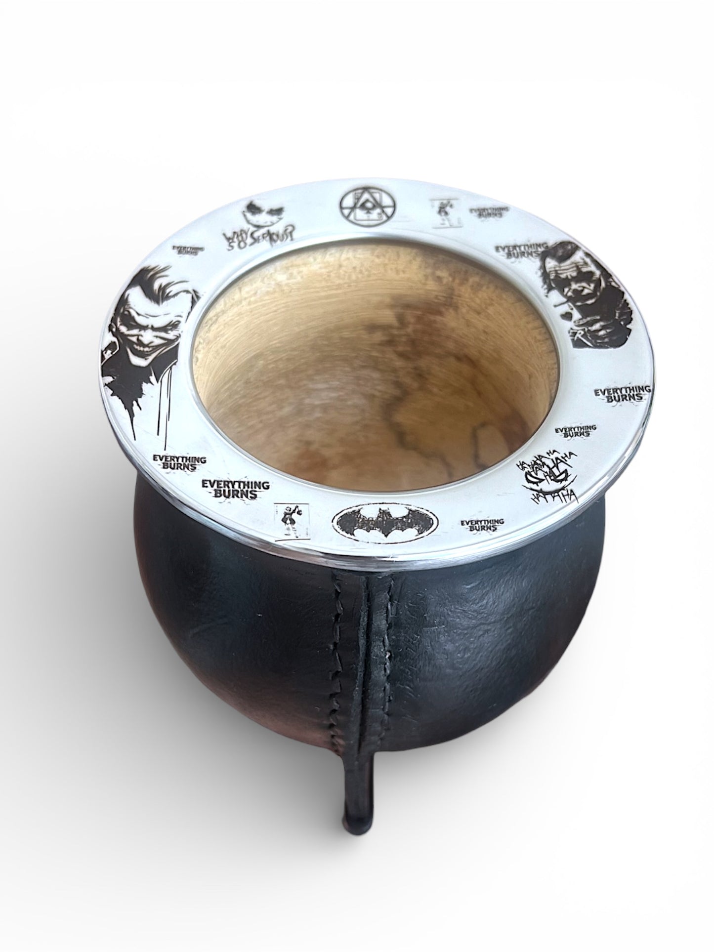 Mate Temático Guasón – Diseño Exclusivo Grabado a Láser | Edición Fanática-Regalo