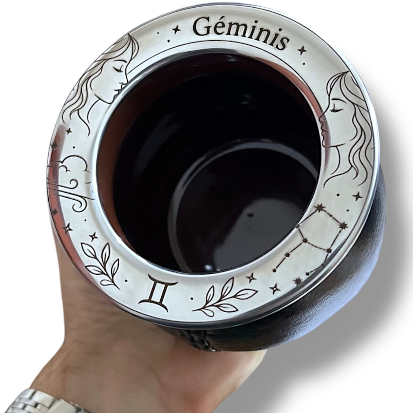 Mate Grabado Personalizado Géminis Zodiaco Con Nombre