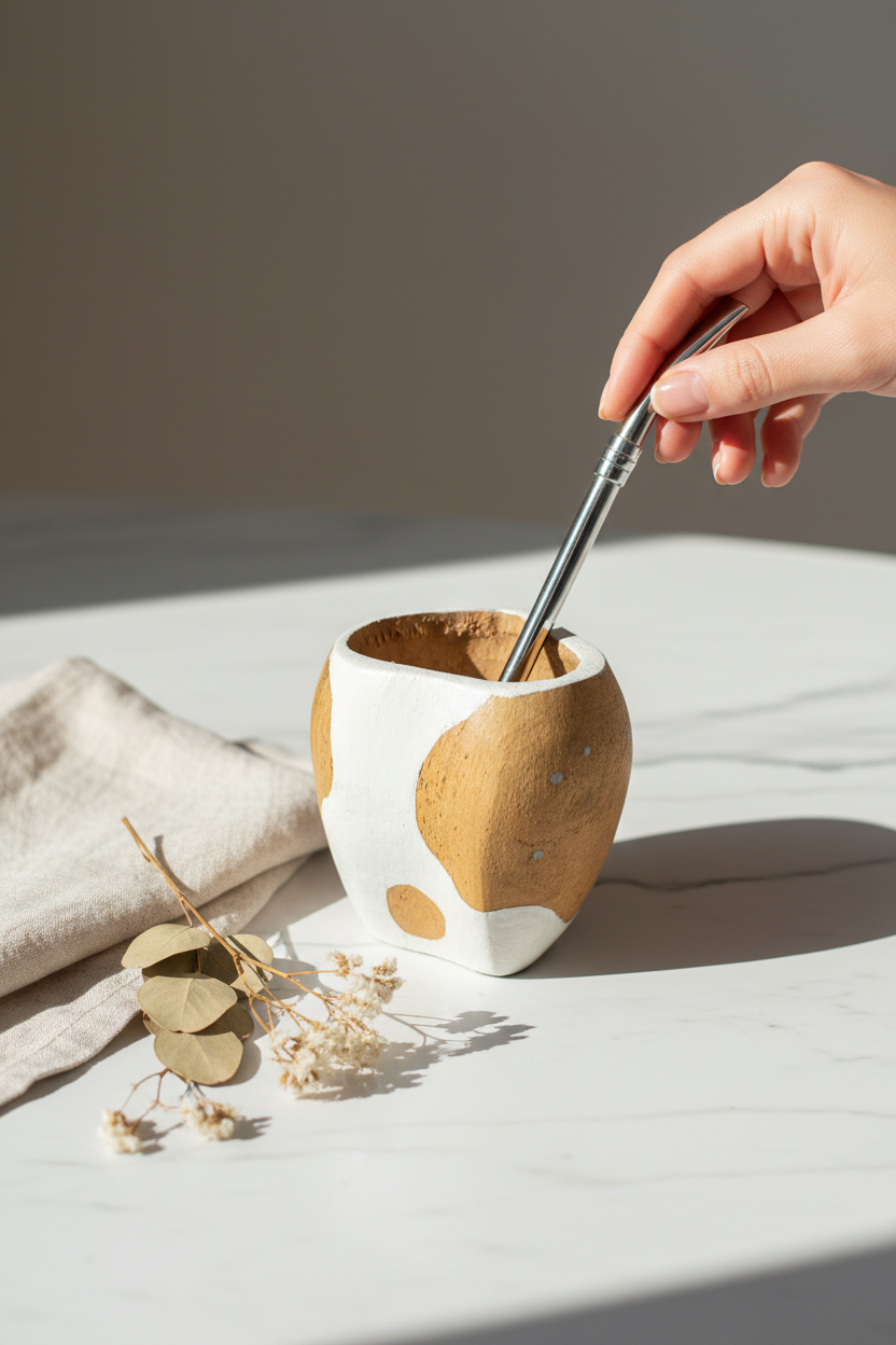 Mate Ranchero+ Bombilla Curva de Alpaca con 60%OFF