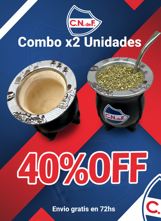 Mate de Nacional x2 Unid. 40% OFF EN LA SEGUNDA UNIDAD + ENVIO GRATIS