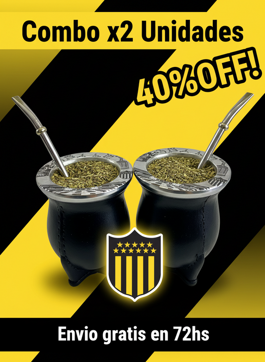 Mate de Peñarol x2 Unid. 40% OFF EN LA SEGUNDA UNIDAD + ENVIO GRATIS