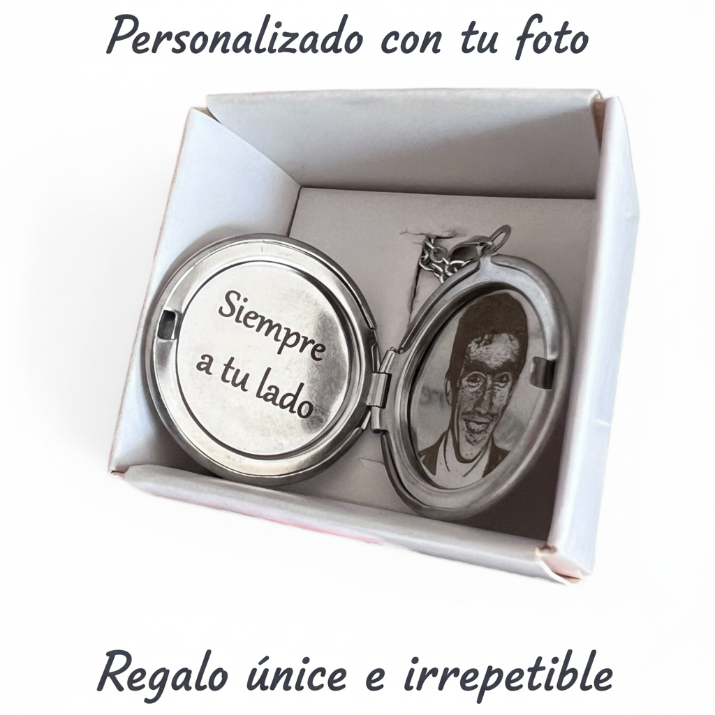 Relicario + Foto Grabada 30% OFF